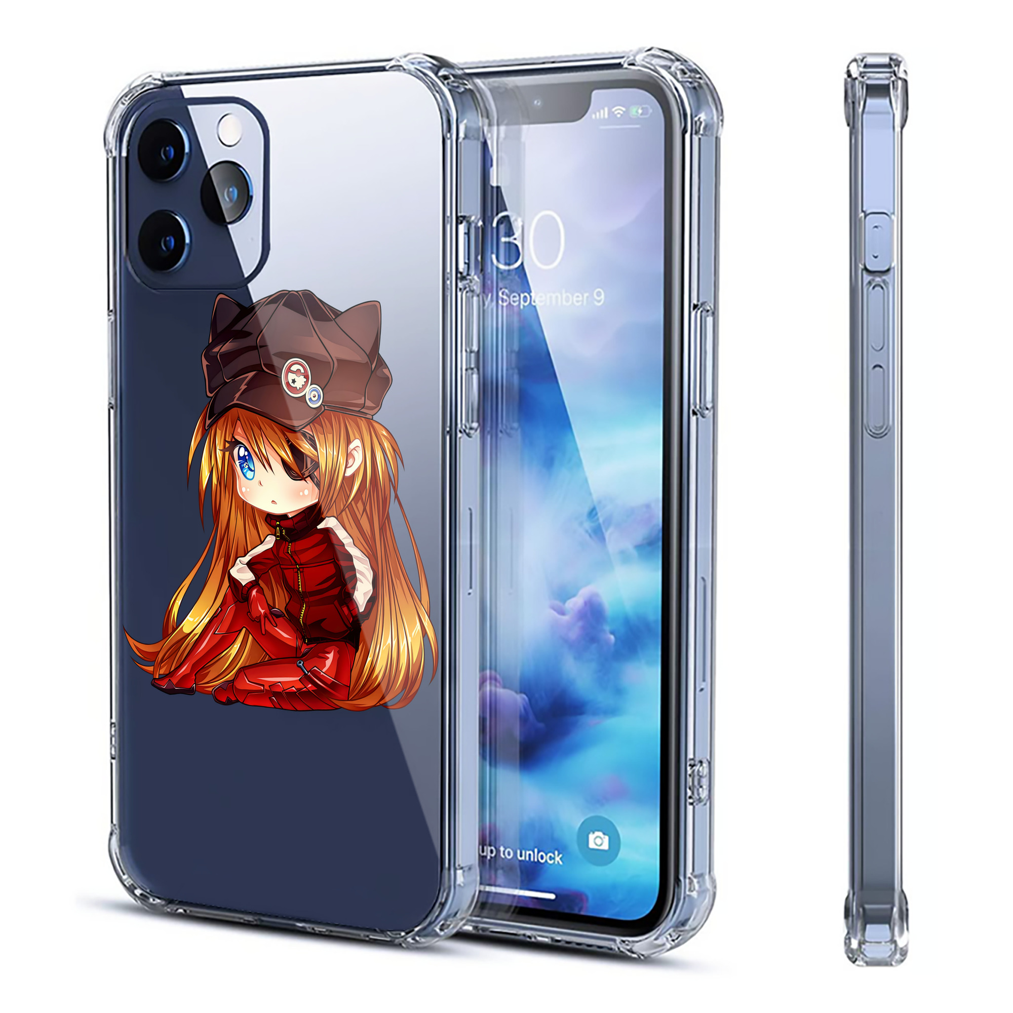 （画像用） EVA 新世紀エヴァンゲリオン 【iPhone 12シリーズ対応】透明スマホケース（クリアソフトケース）